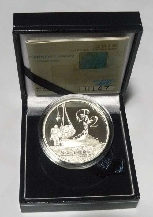 ** 2010 SILVER PROOF R2 (Crown) -  Maritime History of SA - Windsor Castle III ** Mintage 335