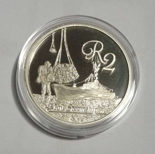 ** 2010 SILVER PROOF R2 (Crown) -  Maritime History of SA - Windsor Castle III ** Mintage 335