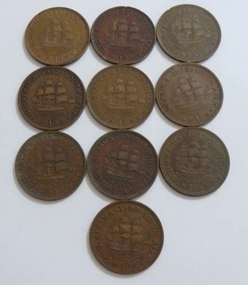 ** COMPLETE SET OF PENNIES (37 coins)  from 1923 - 1960 **  BID PER COIN to TAKE the lot