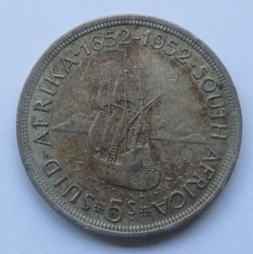 ** 1952 5 Shillings / CROWN ** -  50% SILVER content