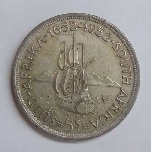 ** 1952 5 Shillings / CROWN ** -  50% SILVER content