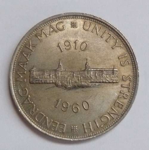 ** 1960 5 Shillings / CROWN ** -  50% SILVER content - Nice coin