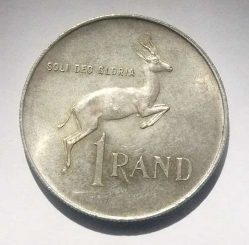 ** 1966 English SILVER R1 **  Van Riebeeck head on the Obverse - 80% SILVER