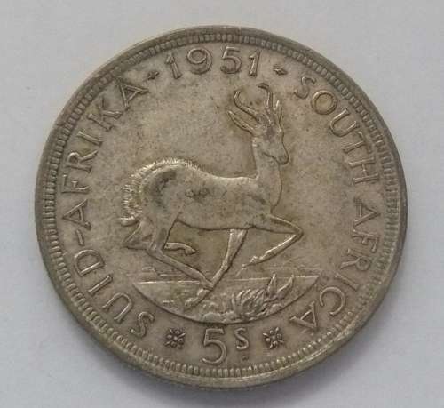 ** 1951 5 Shillings / CROWN ** -  50% SILVER