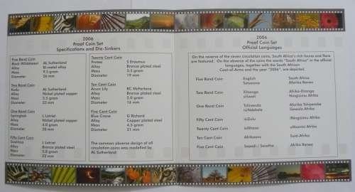 ** 2006  Proof Coin Set  ** Mintage 1637