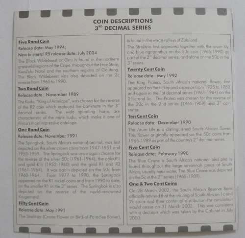 ** 2006  Proof Coin Set  ** Mintage 1637