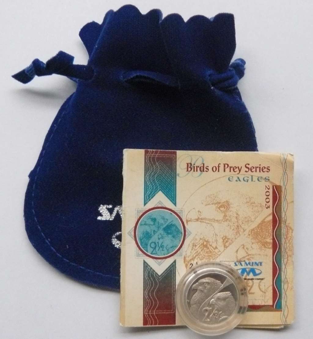 ## 2003 Two and a half cents (Tickey) - Birds of Prey Series - Eagles ##