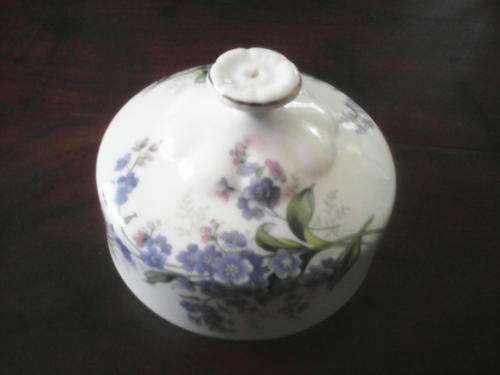 royal albert butter dish lid with forget-me-nots
