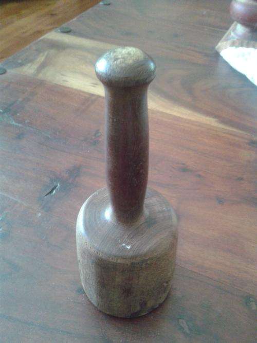 vintage wooden mallet