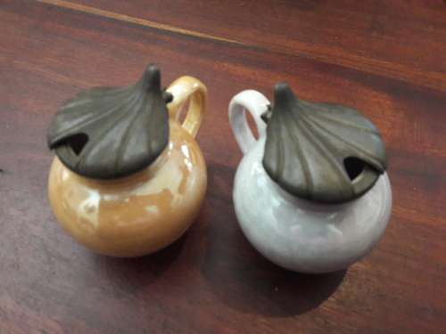 vintage mustard pots