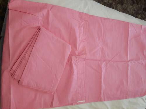 2 pink ready made curtains