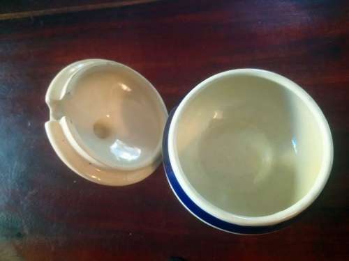 Porcelian sugar bowl