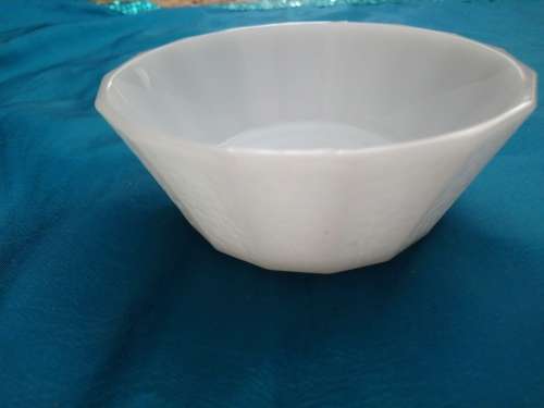 small milk glass bowl