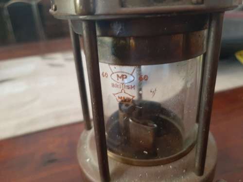 Rutherford Wolf type miners lamp - G.M.E.F no.1