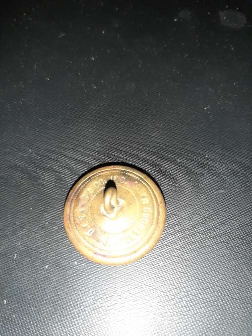 Vintage Military Button Embossed Eagle D. Evans Co. North Attleboro, Mass