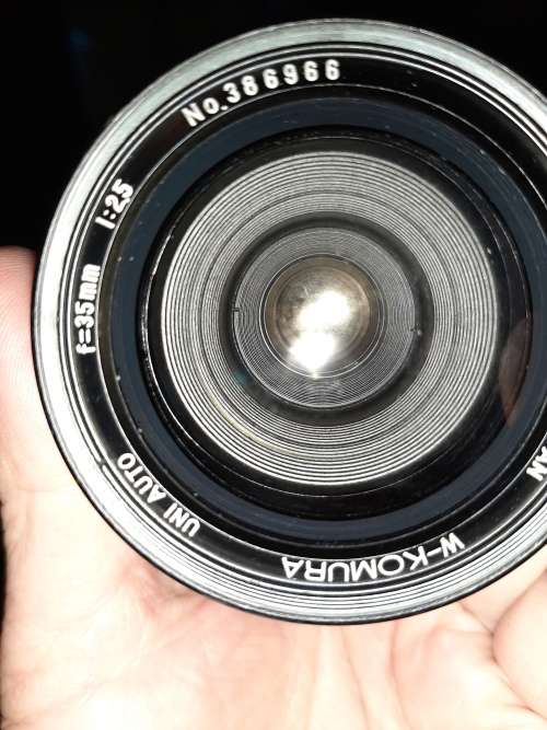 komura lenses uni auto f=35mm 1:25