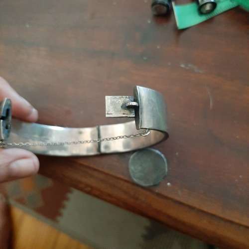 Wax filled sterling silver candida bracelet