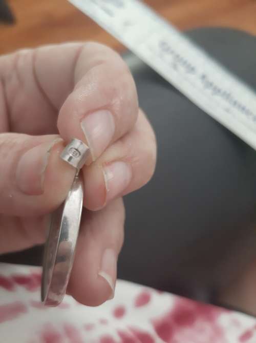 Silver 5 shillings pendant