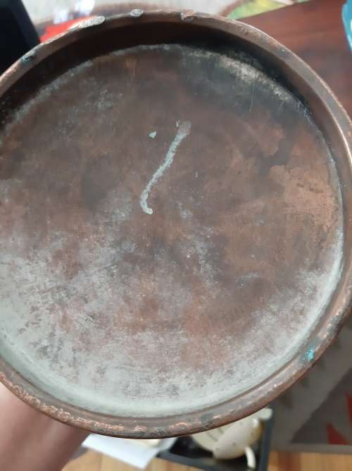 Copper milk can vintage