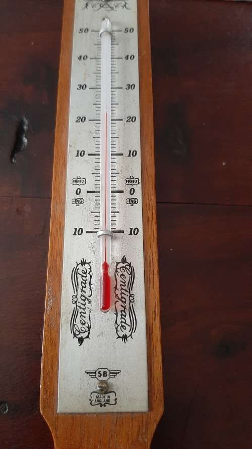 Thermometer and hygrometer made in England and Germany