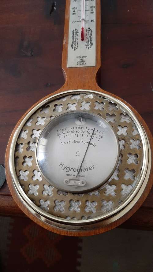Thermometer and hygrometer made in England and Germany