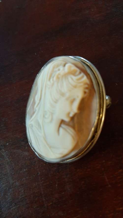 Cameo brooch and pendant