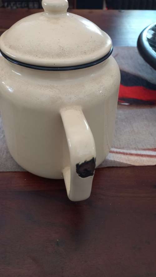 Enamel teapots vintage