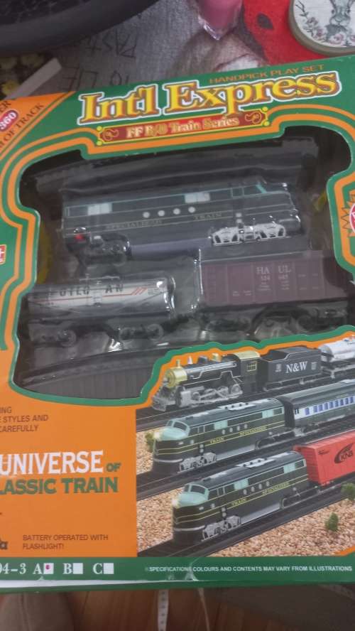 Toy train set
