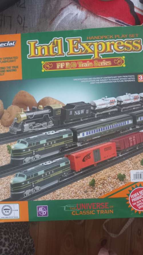 Toy train set