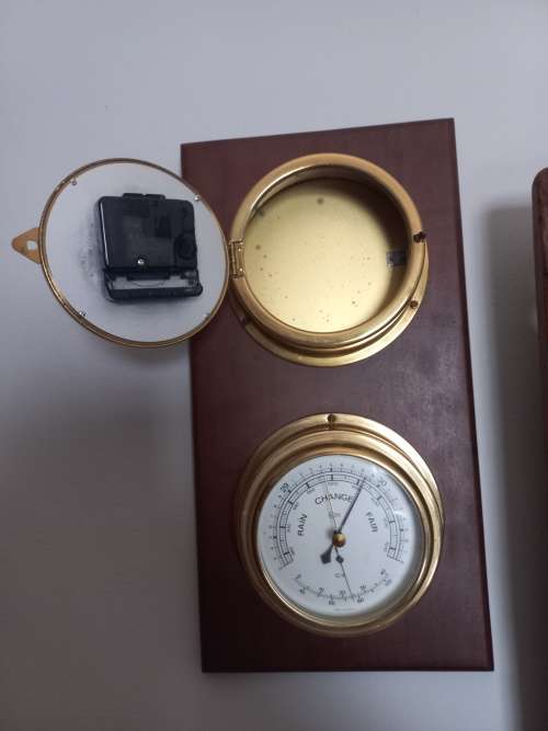 Clock and barometer