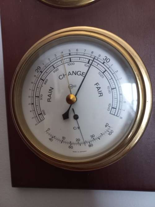 Clock and barometer