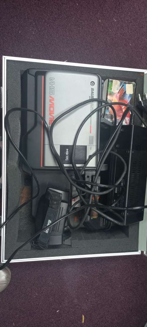 Vhs bauer  bosh vintage video camera working