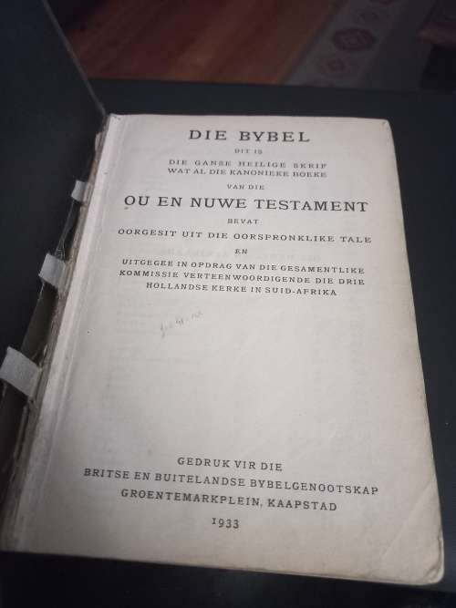 Die Bybel 1933 druk