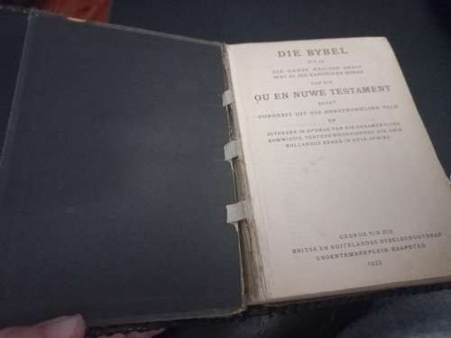Die Bybel 1933 druk