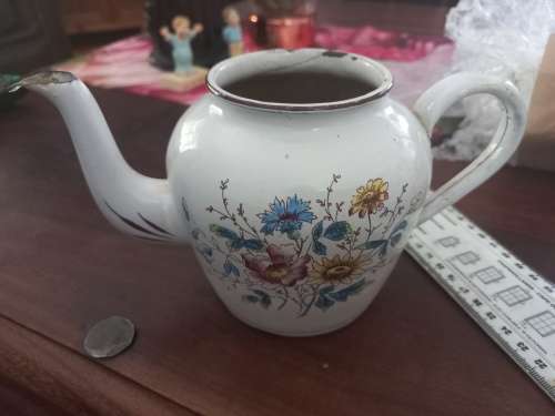 Enamel kettle vintage