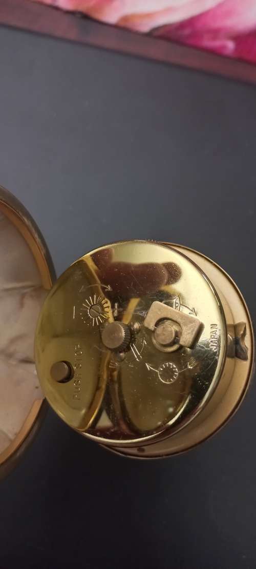 Seiko repeat 2 jewels travel clock vintage