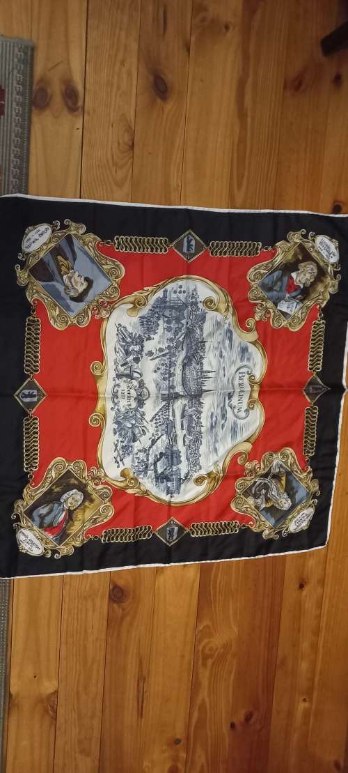 Vintage silk scarf beethoven