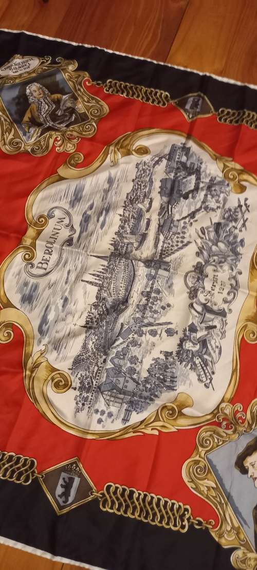 Vintage silk scarf beethoven