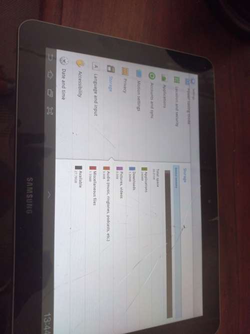 Samsung tablet