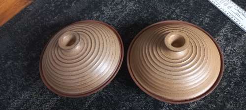 Argilla pottery large bowls with lids
