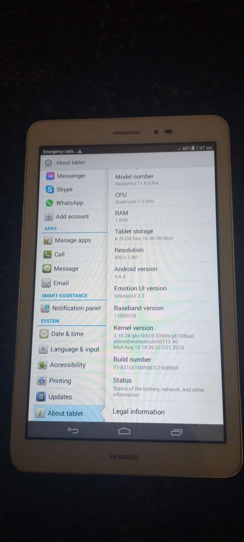 Huawei tablet medi pad