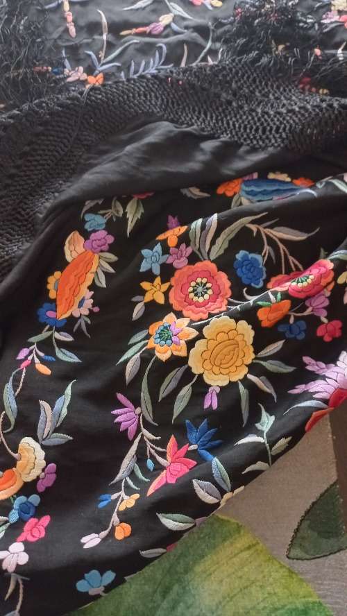Vintage embroidery table cloth