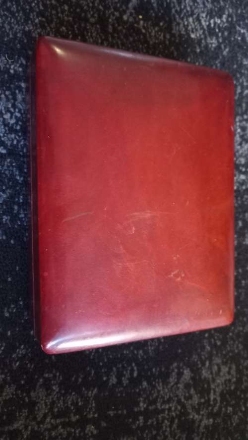 vintage leather box umberto made in italy