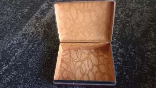 vintage leather box umberto made in italy