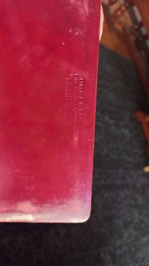 vintage leather box umberto made in italy