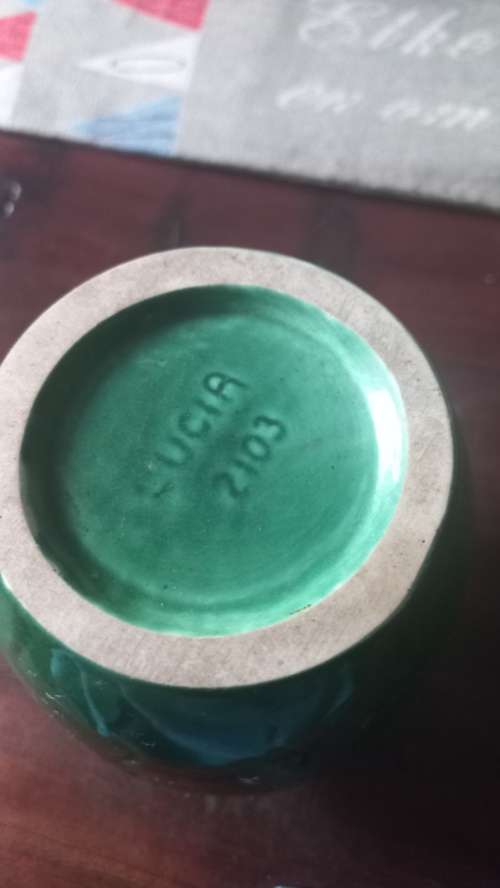 Lucia ware green vase 2013