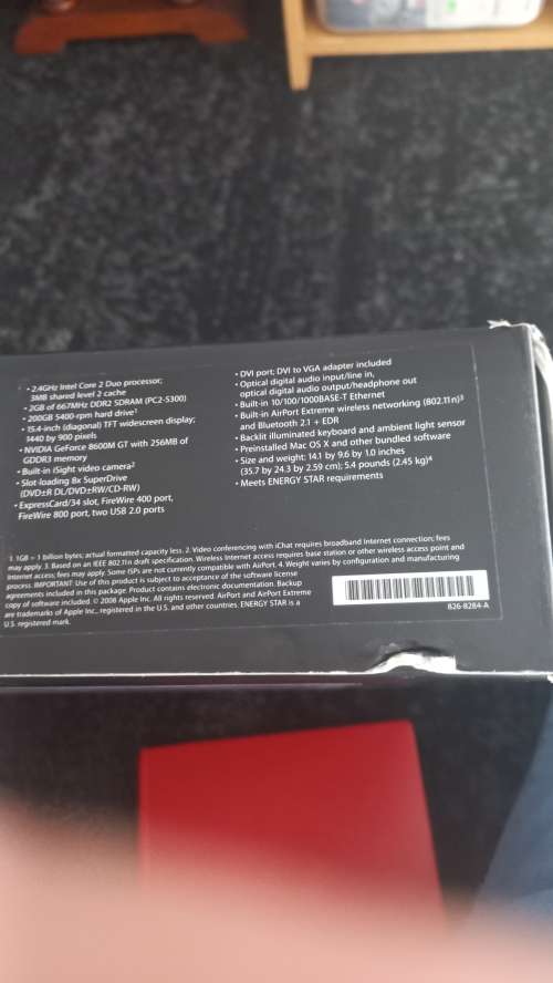 Apple Macbook Pro 15 inch A1260. model A1260  Early 2008. The MacBook Pro