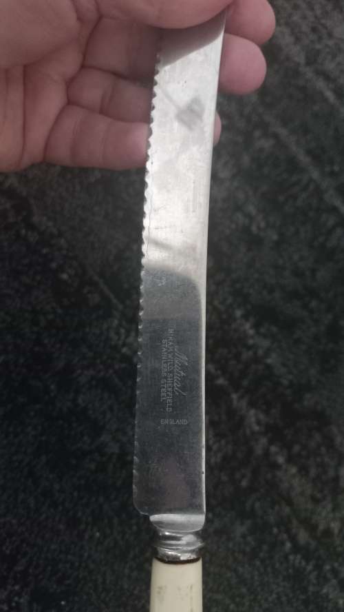 Vintage sheffield Bread knife
