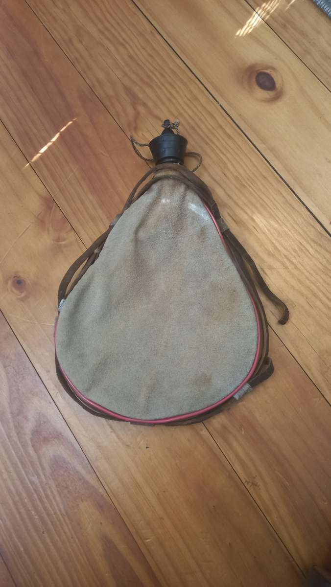 Leather bottle vintage