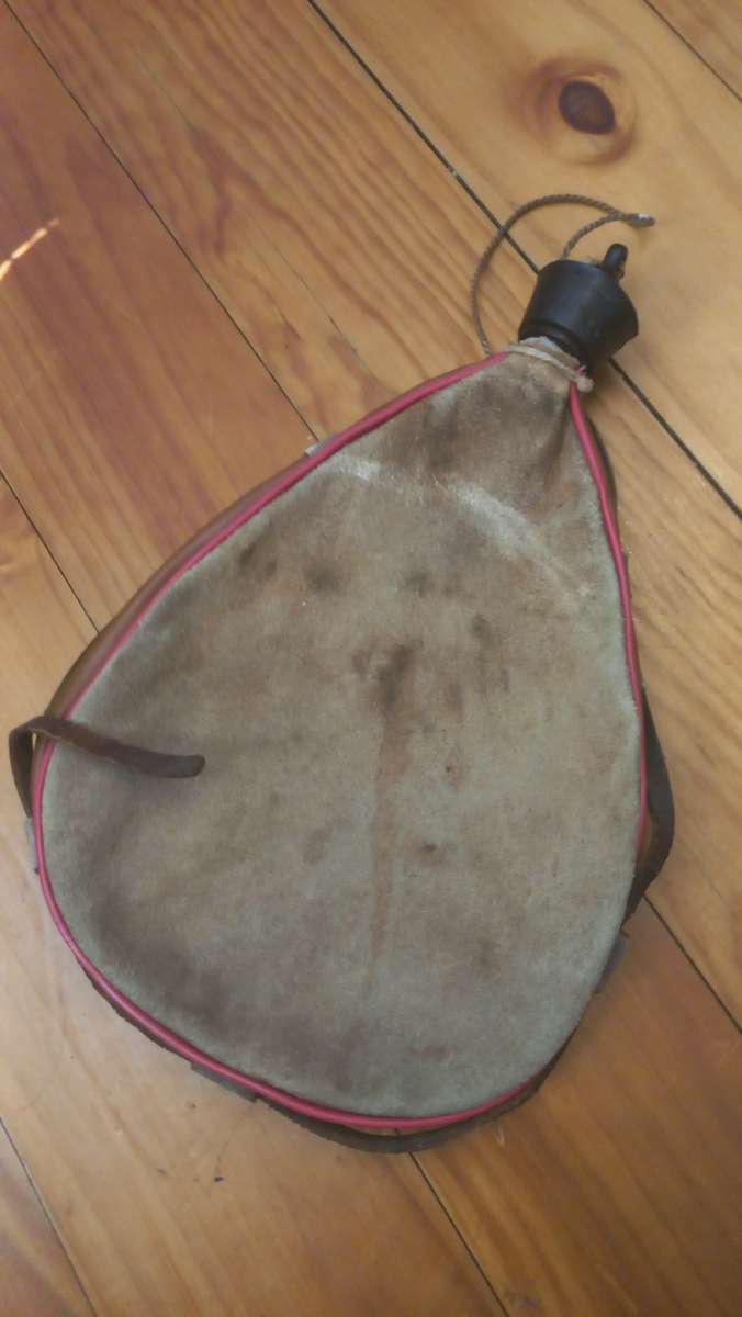 Leather bottle vintage